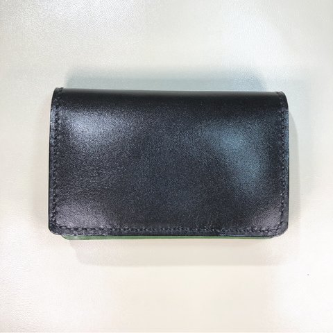 本革名刺入れ　黒色